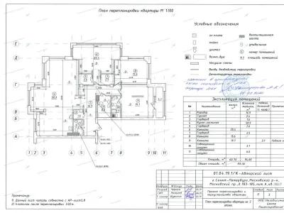 📌 Согласование перепланировки с демонтажом и монтажом перегородок: Московский пр., 183/185 (ЖК «Граф Орлов», Московский район СПб)