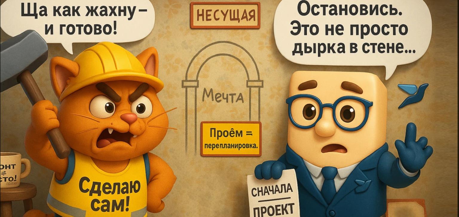 Как согласовать проём в стене в квартире в Санкт-Петербурге: сроки, цена, МВК.