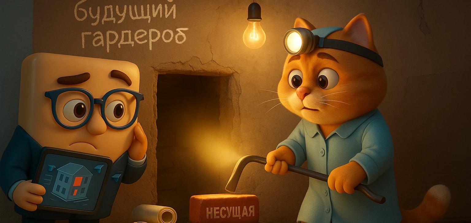 Можно ли убрать встроенный шкаф в квартире в Санкт-Петербурге и нужно ли согласование?